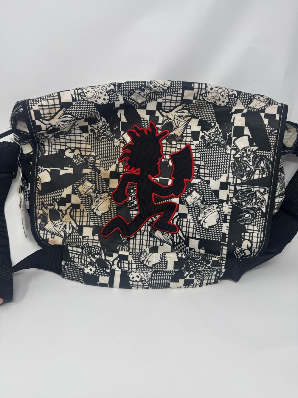 Insane Clown Posse ICP Hatchetman Black White AOP Messenger Bag